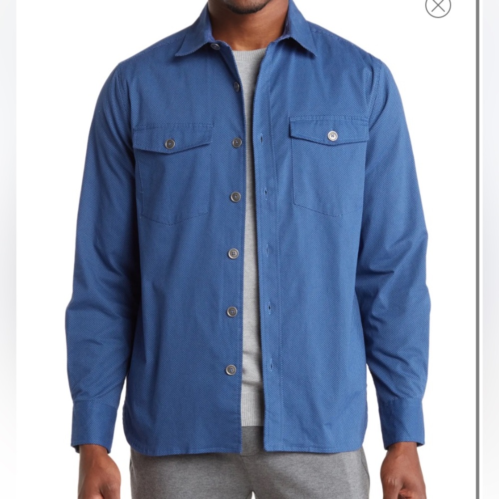CONSTRUCT Herringbone Shirt Jacket
